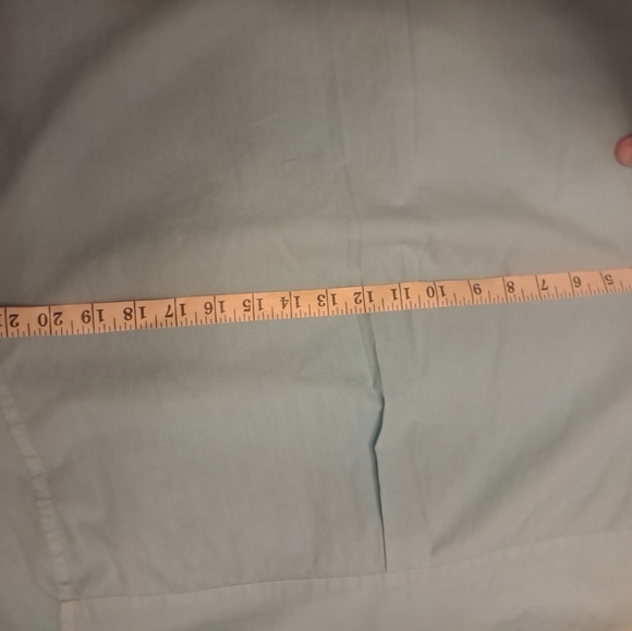 PETER MILLAR LIGHT BLUE BUTTON UP SHIRT Cotton/SILK Blend - Picture 9 of 16